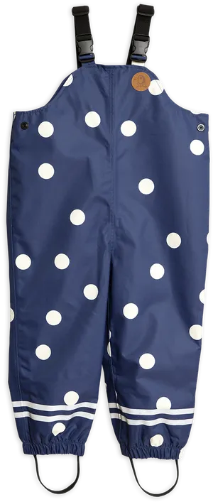 Polka Dot Childrens Overalls PNG