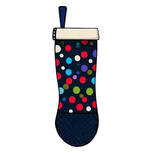Polka Dot Christmas Stocking PNG 53 PNG