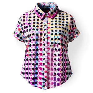 Polka Dot Collar Shirt PNG Ubs63