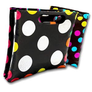 Polka Dot Cornhole Bag PNG Aem22