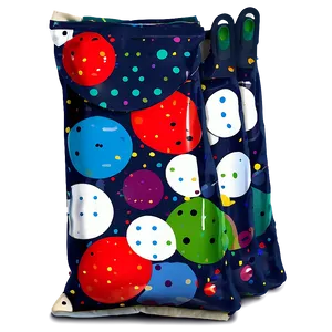 Polka Dot Cornhole Bag PNG Jie34 PNG