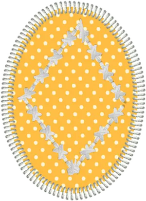 Polka Dot Easter Egg Design PNG image