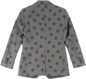 Polka Dot Shirt Back View PNG image