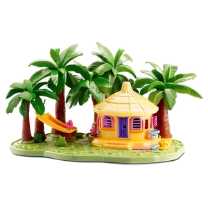 Polly Pocket Tropical Island Resort Png 06282024 PNG image