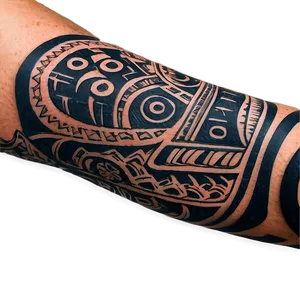 Polynesian Tattoo Sleeve Png 06122024 PNG image