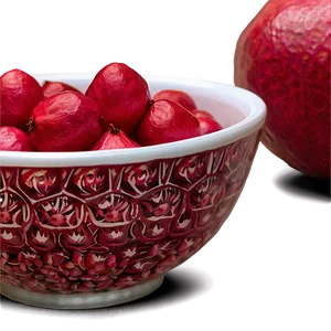 Pomegranate In Bowl Png 05242024 PNG image
