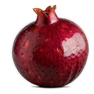Pomegranate Isolated On White PNG 05242024 PNG
