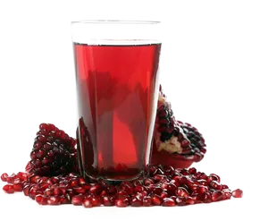 Pomegranate Juiceand Seeds PNG image