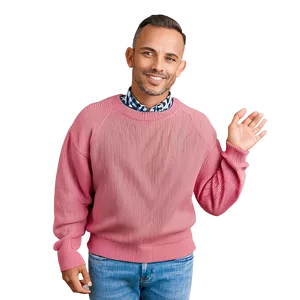 Pomegranate Pink Sweater PNG 1