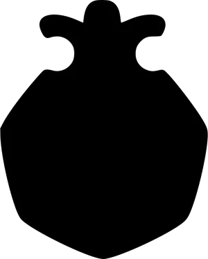 Pomegranate Silhouette Outline PNG image