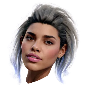 Pompadour Hair Texture PNG Vtg19 PNG