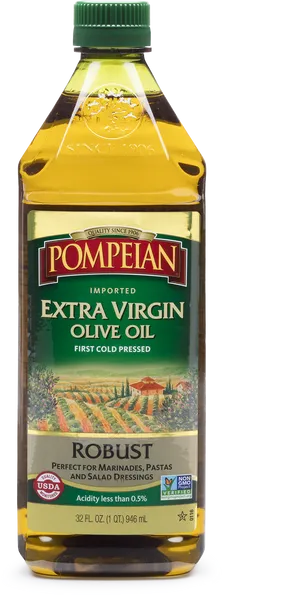 Pompeian Extra Virgin Olive Oil Bottle PNG image