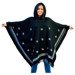 Poncho For Winter Warmth PNG 58