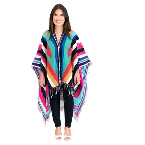 Poncho In Bold Prints PNG 06272024 PNG
