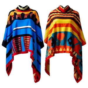 Poncho In Bold Prints PNG 06272024 PNG
