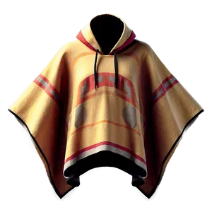 Poncho In Minimalist Design PNG 06272024 PNG