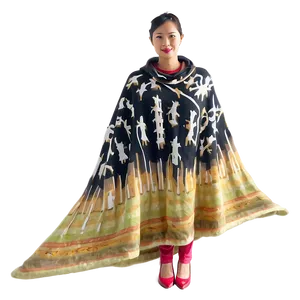 Poncho With Belt PNG 66