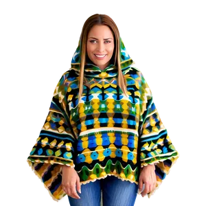 Poncho With Pockets Png 06272024 PNG image