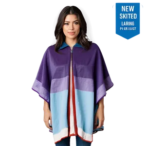 Poncho With Zipper PNG 06272024