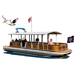 Pontoon Boat Adventures Png 06282024 PNG image