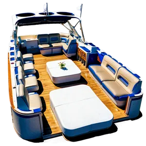 Pontoon Boat Seating Arrangements Png 06282024 PNG image