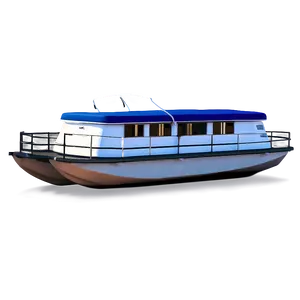 Pontoon Boat Under Starry Sky Png 19 PNG image