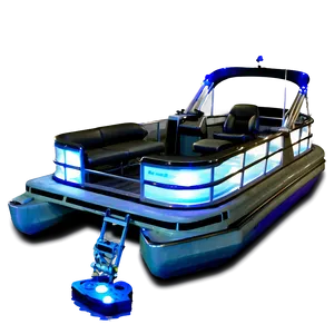 Pontoon Boat With Underwater Lights PNG Lfo