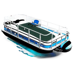 Pontoon Boat With Underwater Lights PNG Sew97 PNG