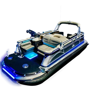 Pontoon Boat With Underwater Lights PNG Ygo