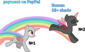 Pony Artworkwith Pay Pal Payment Info PNG image