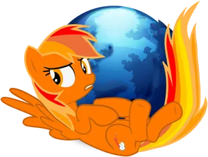 Pony_ Hugging_ Globe PNG