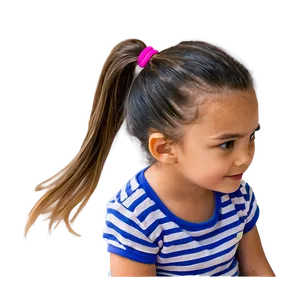 Ponytail For Kids PNG 06262024