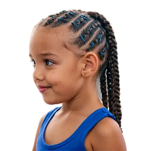 Ponytail For Kids PNG Bef