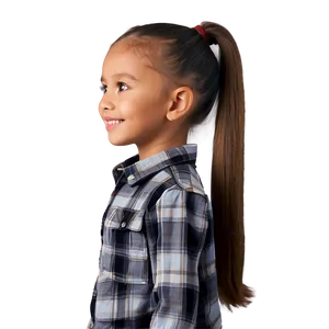 Ponytail For Kids PNG Xri