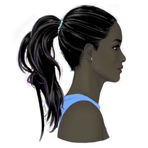 Ponytail For Prom Png Tpp PNG image