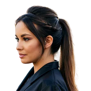 Ponytail Hairstyle Png 06262024 PNG image