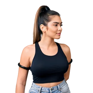 Ponytail With Cuffs PNG 06262024