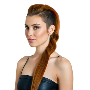 Ponytail With Undercut Png 69 PNG image