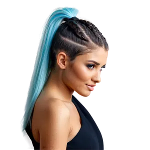 Ponytail With Undercut Png Pwy11 PNG image