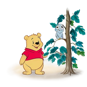 Pooh Bear And Owl PNG Ghj PNG