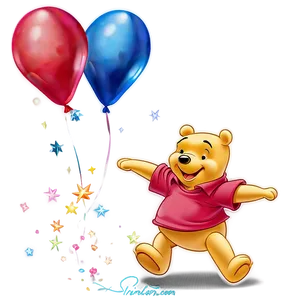 Pooh Bear Birthday PNG 45