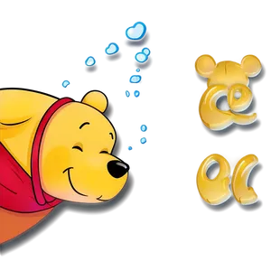 Pooh Bear Laughing PNG Mqm