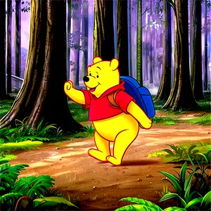 Pooh Bear On Adventure Png 06202024 PNG image