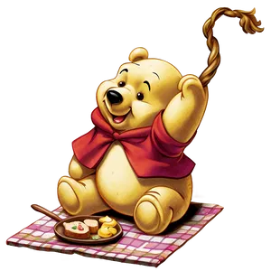 Pooh Bear Picnic Png 3 PNG image