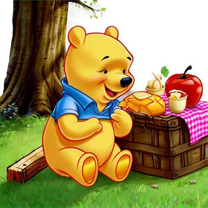Pooh Bear Picnic PNG 61 PNG