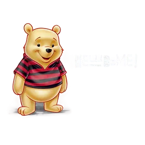 Pooh Bear Saying Hello PNG 06202024 PNG