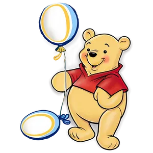 Pooh Bear With Balloon PNG 99 PNG