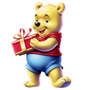 Pooh Bear With Gift PNG 06202024 PNG