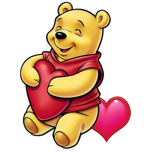 Pooh Bear With Heart Png 85 PNG image