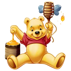 Pooh Bear With Honey PNG Uye30 PNG